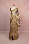 Biscuit Colour Soft Cotton Saree