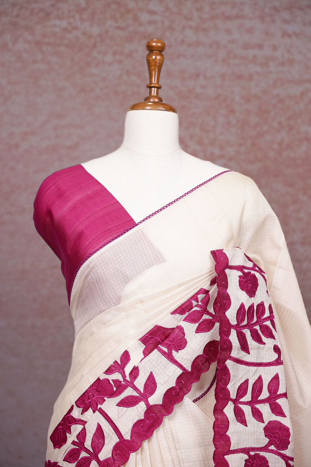 Cream Silky Kota Saree