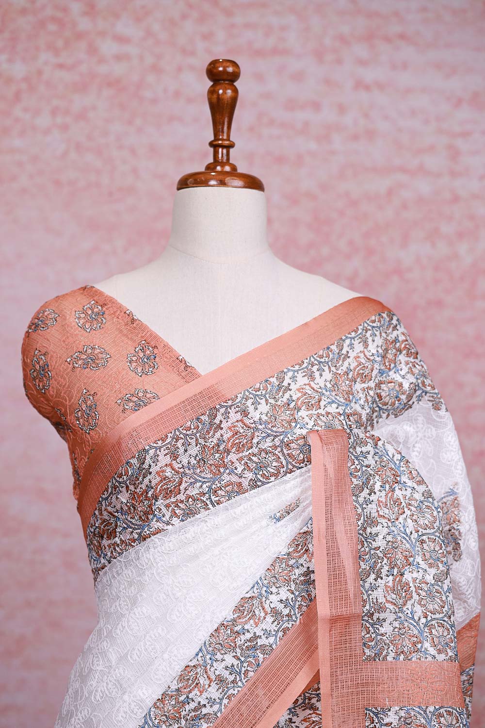 White Kota Saree