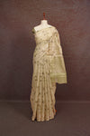 Cream Tissue Saree