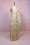Cream Tissue Saree