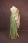 Light Green Gemi Tissue Saree