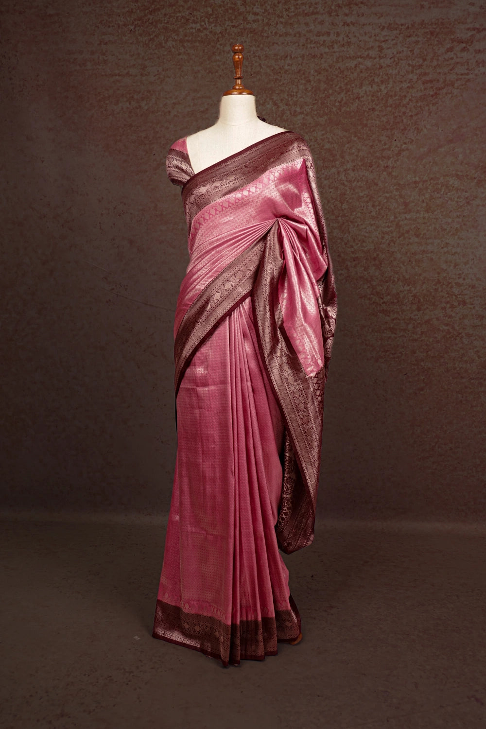 Pink Soft Silk Saree