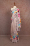 Ash Crush Crepe Saree