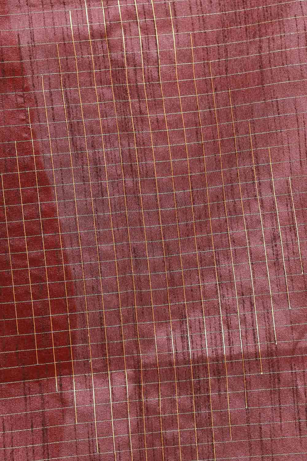 Chilly Red Semi Jute Saree