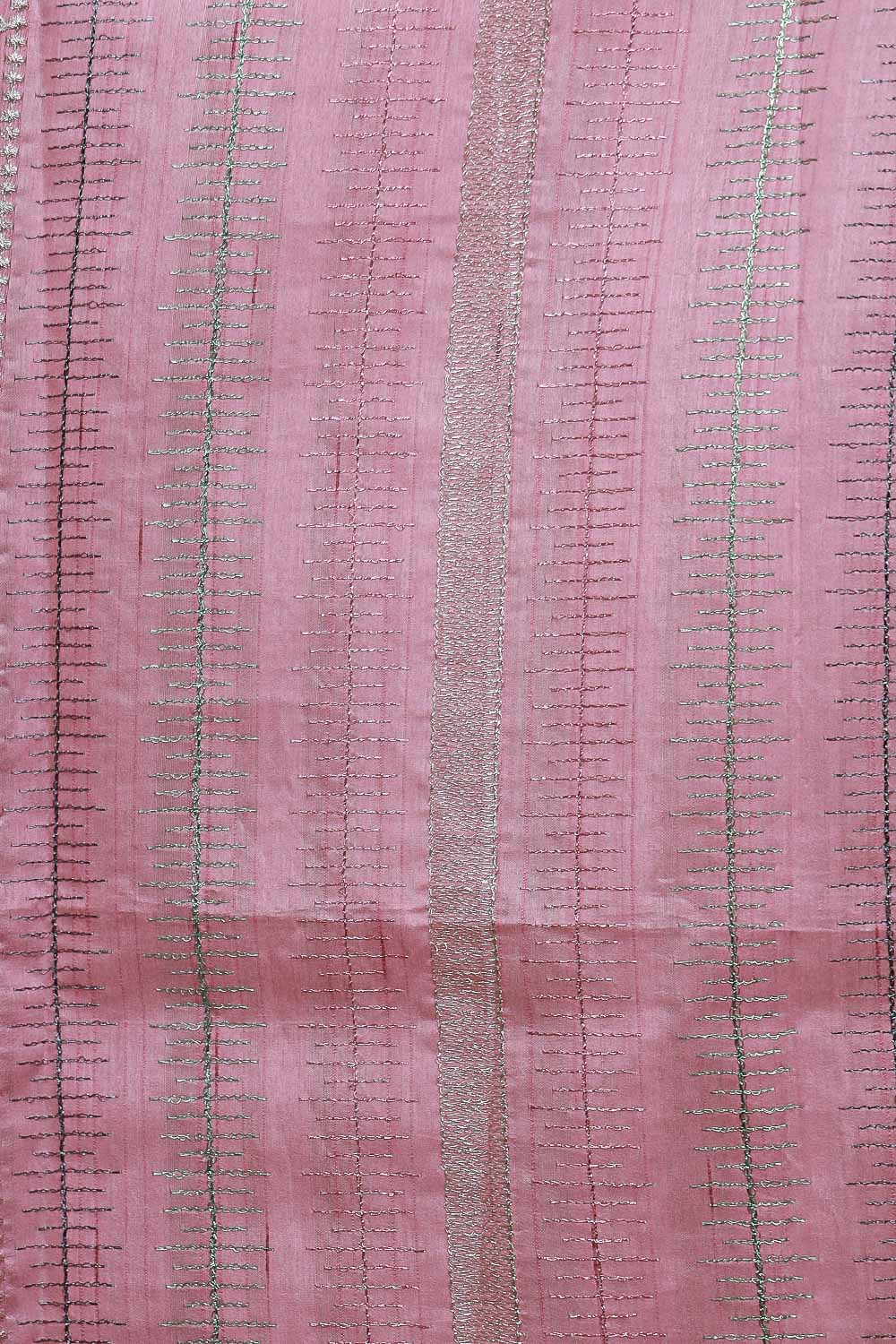 Baby Pink Semi Tussar Saree