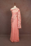 Peach Color Semi Tussar Saree