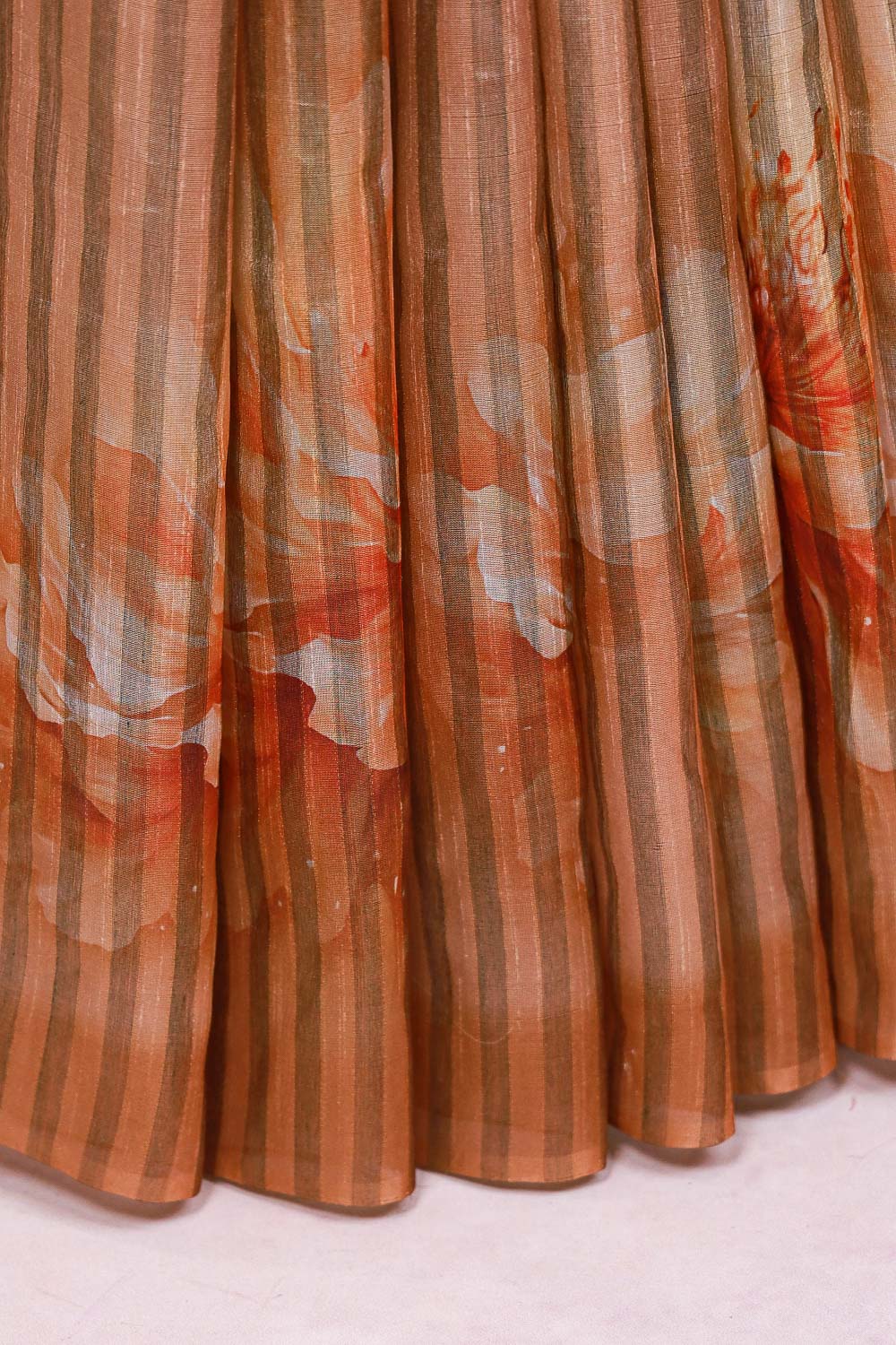 Fawn Color Semi Tussar Saree