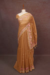 Fawn Colour Semi Jute Saree