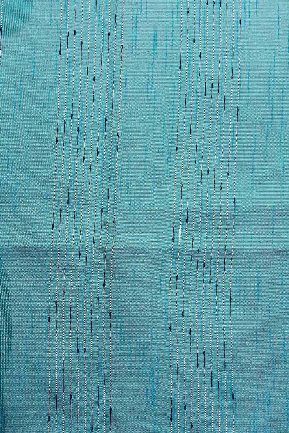 Teal Green Semi Tussar Saree