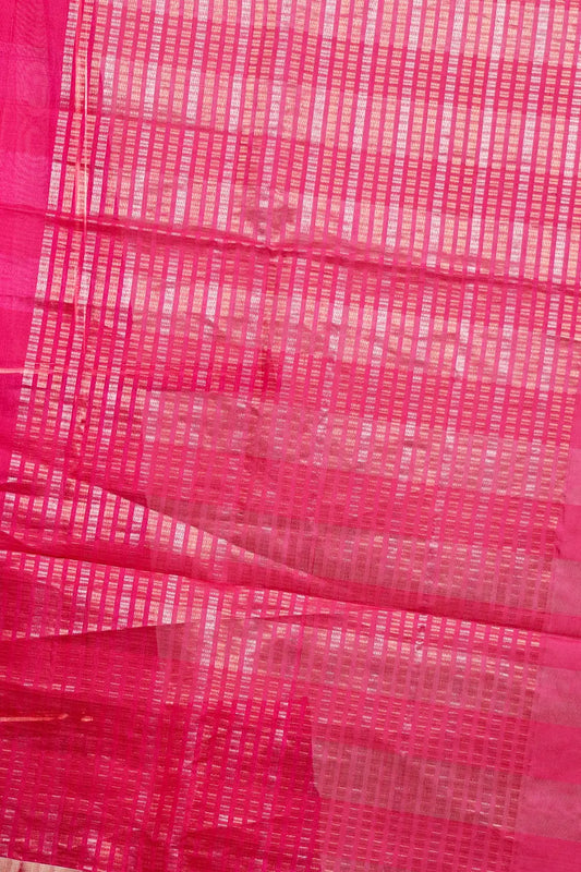 Rani Pink Kora Saree