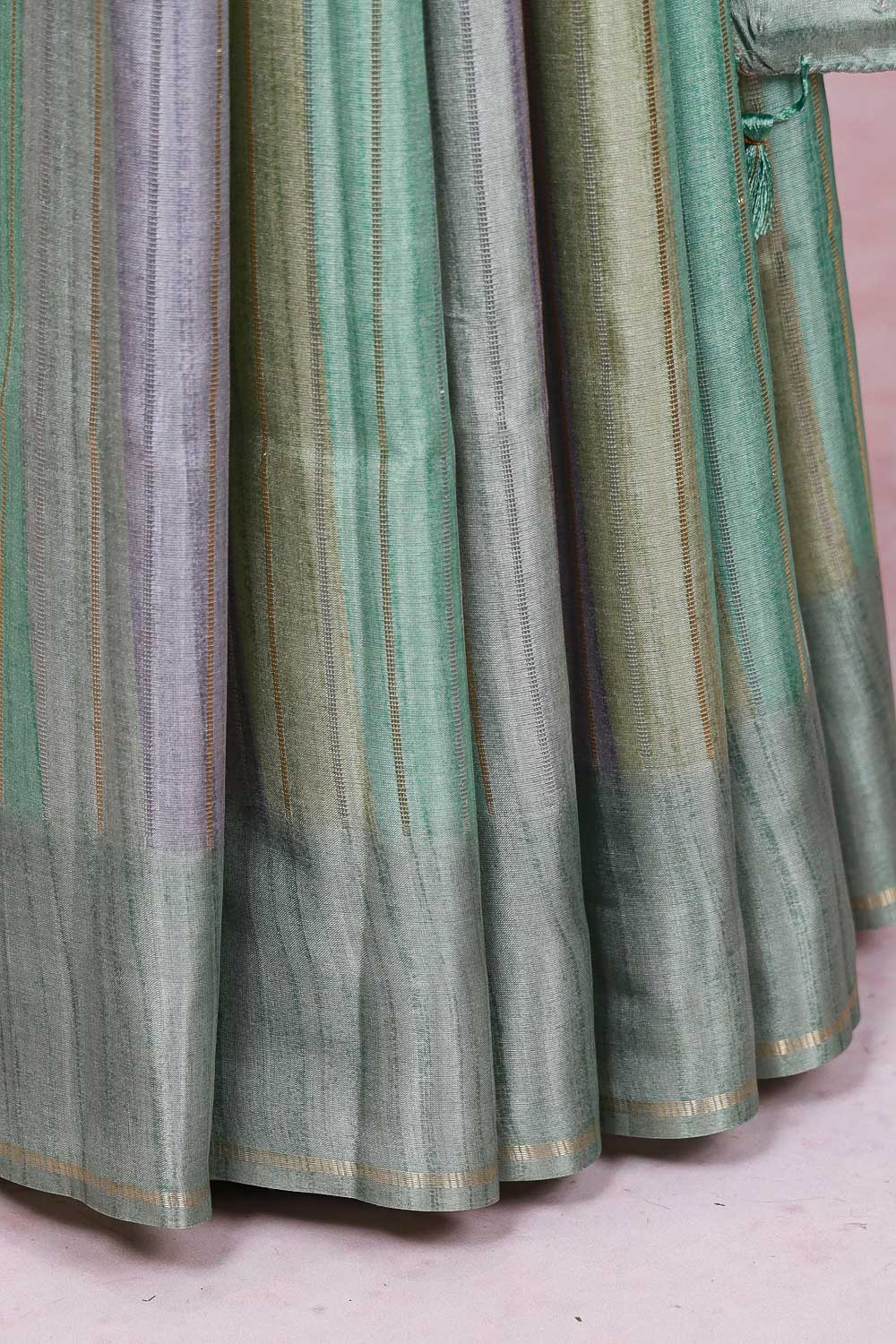 Multi Color Semi Tussar Saree