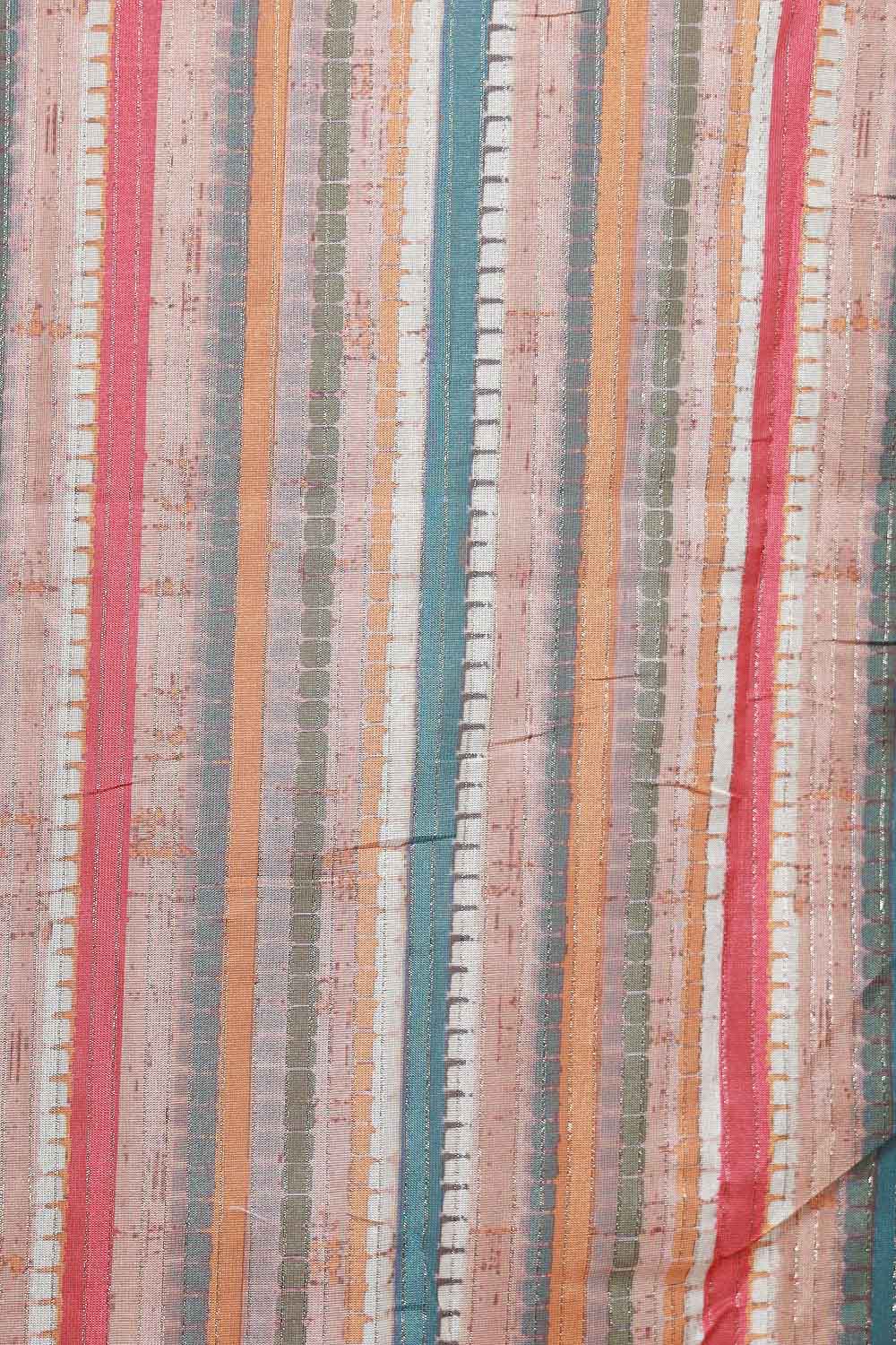 Cream Semi Silk Saree