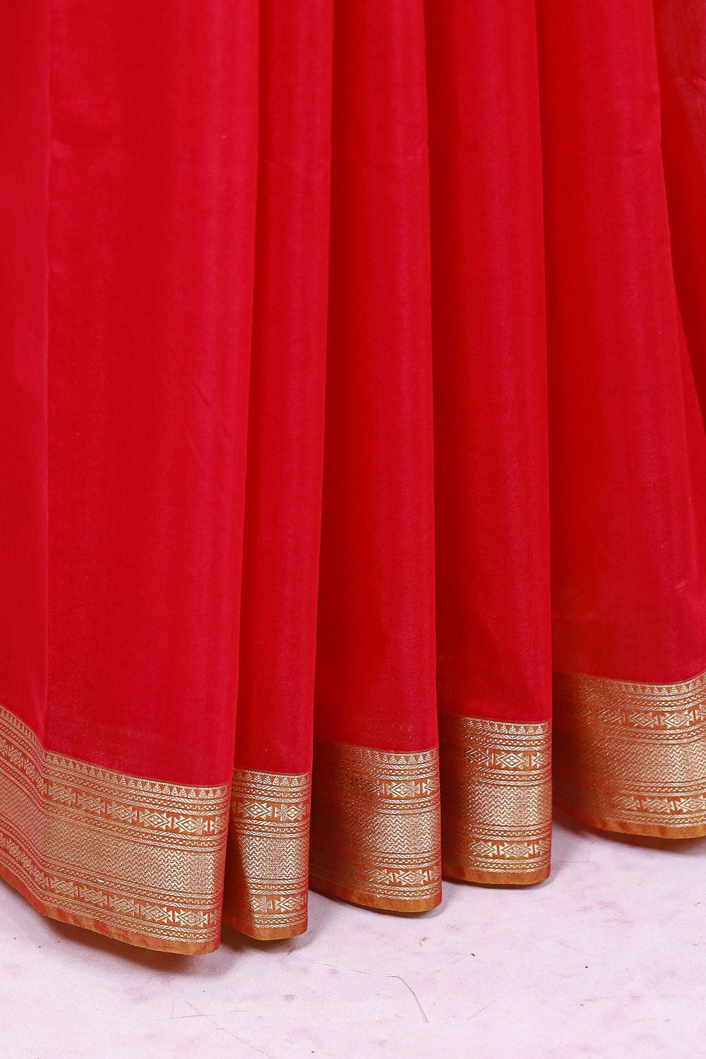Dark Pink Cotton Silk Saree - Seematti