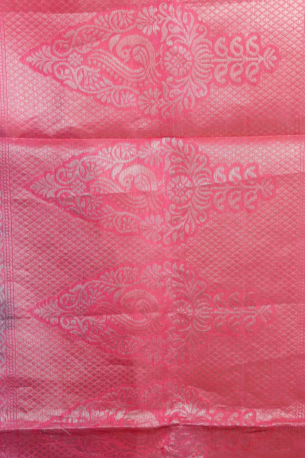 Sapphire Green Cotton Silk Saree