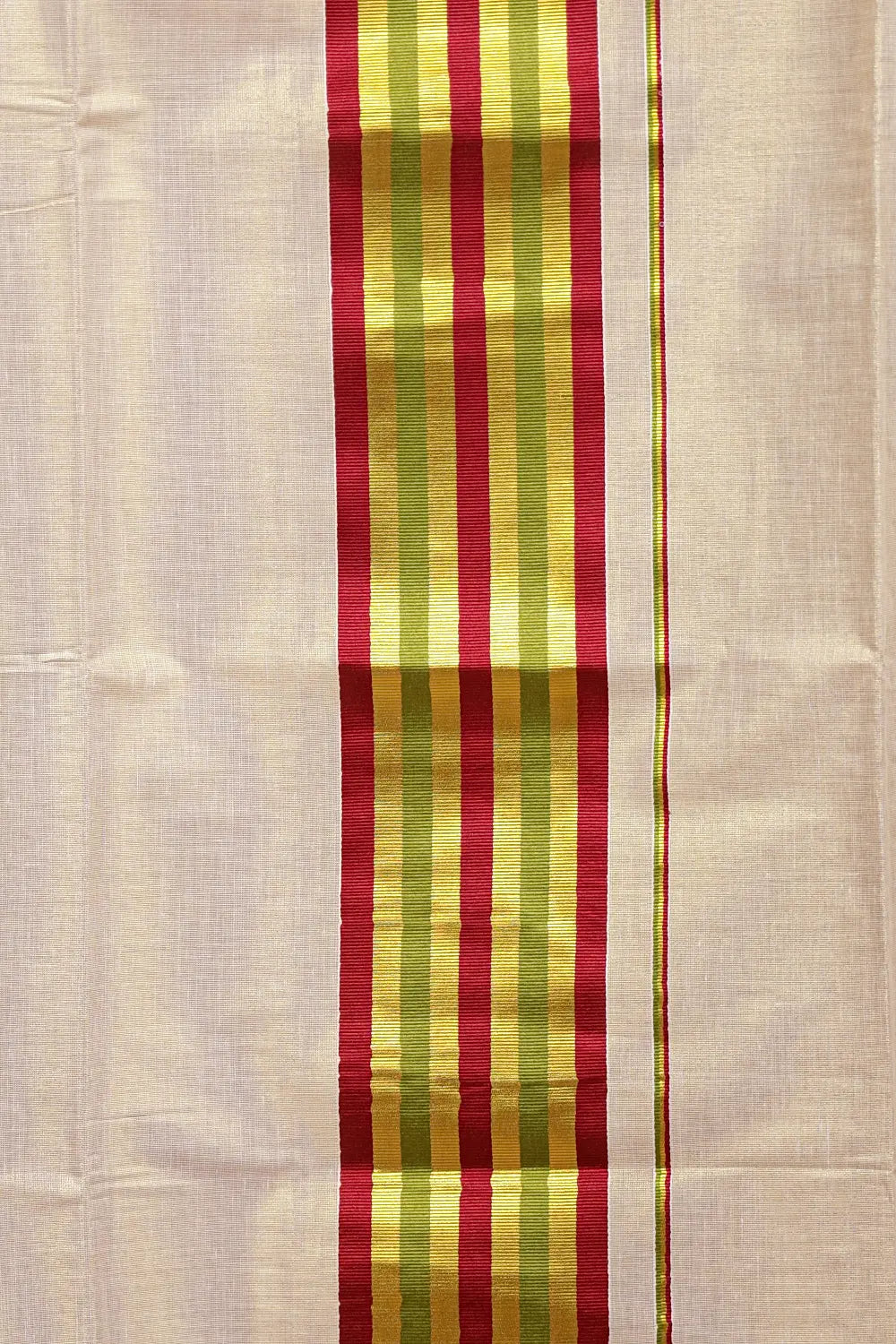 Golden Semi Tissue Kerala Saree