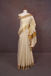 Golden Semi Tissue Kerala Saree - Seematti