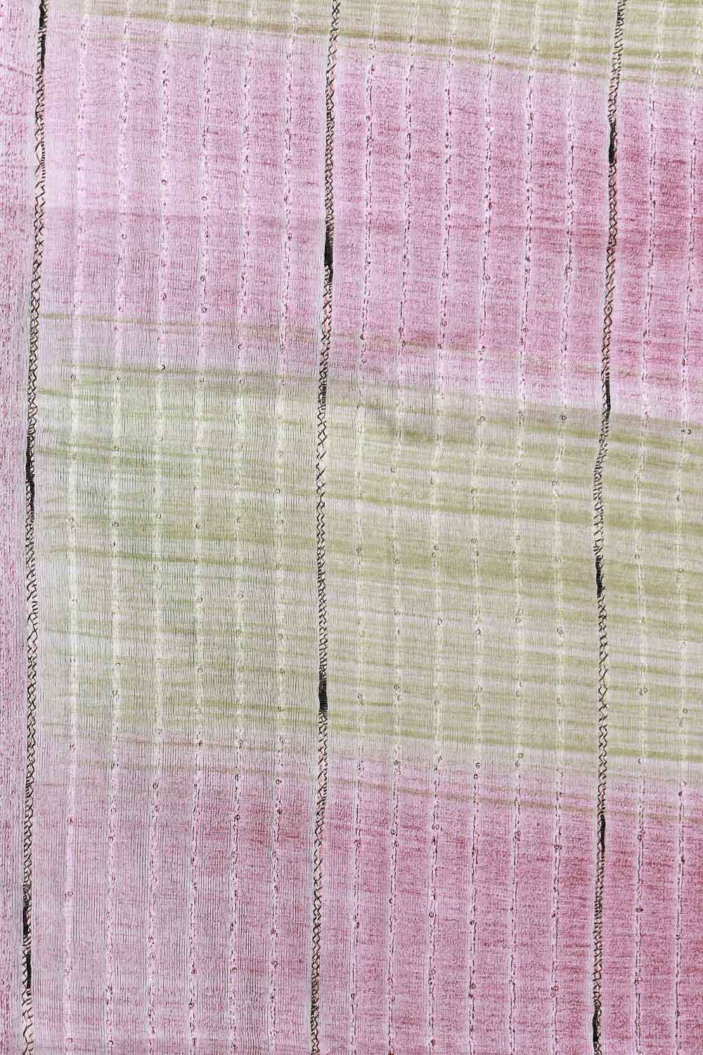 Multi Color Semi Tussar Saree