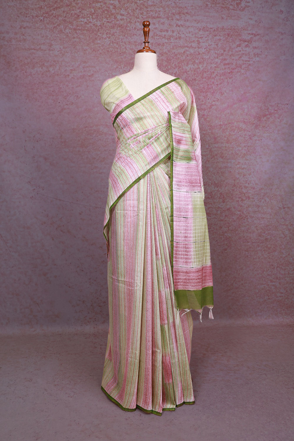 Multi Color Semi Tussar Saree