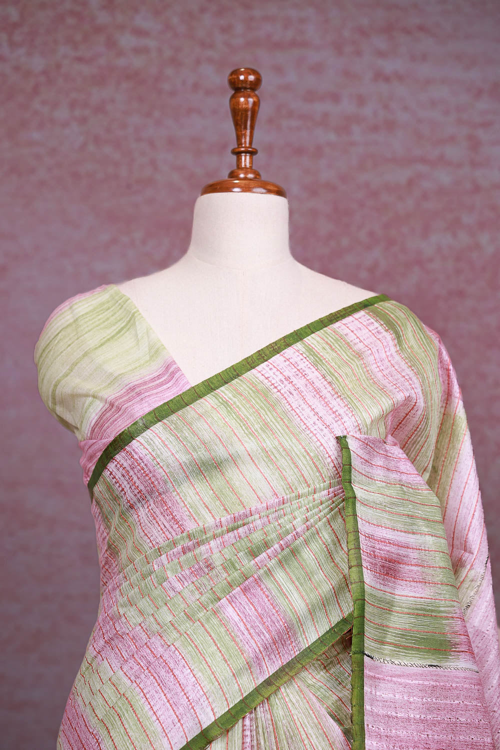 Multi Color Semi Tussar Saree