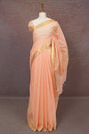 Peach Cotton Saree