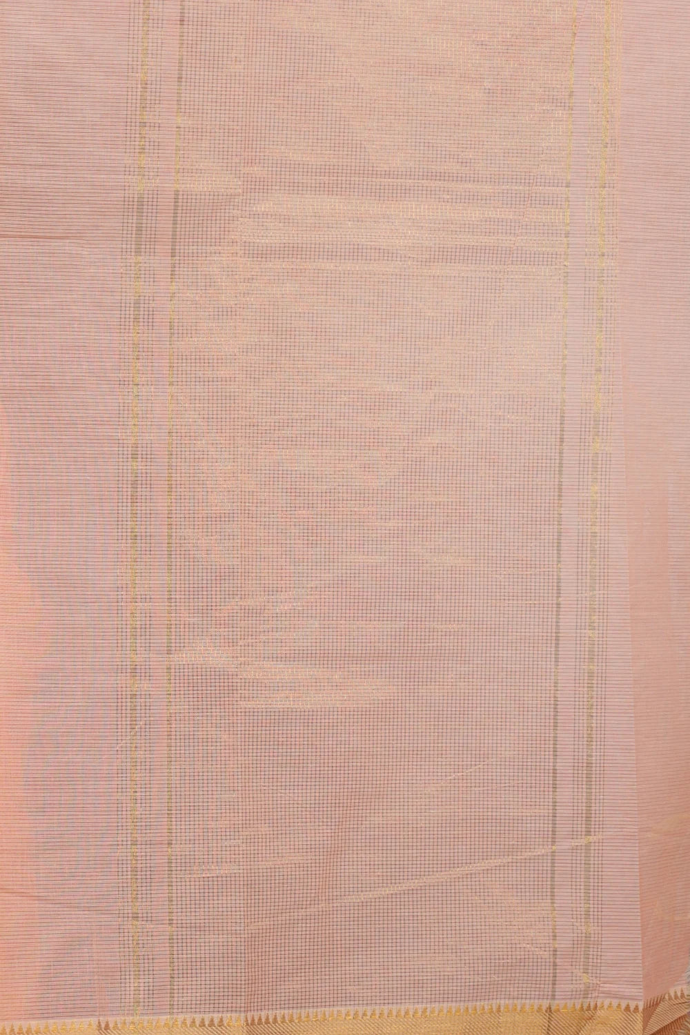 Peach Cotton Saree