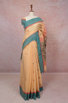 Apricot Color Cotton Saree