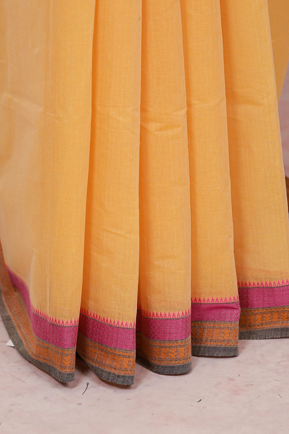 Yellow Cotton Saree