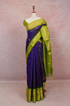 Royal Blue Cotton Silk Saree