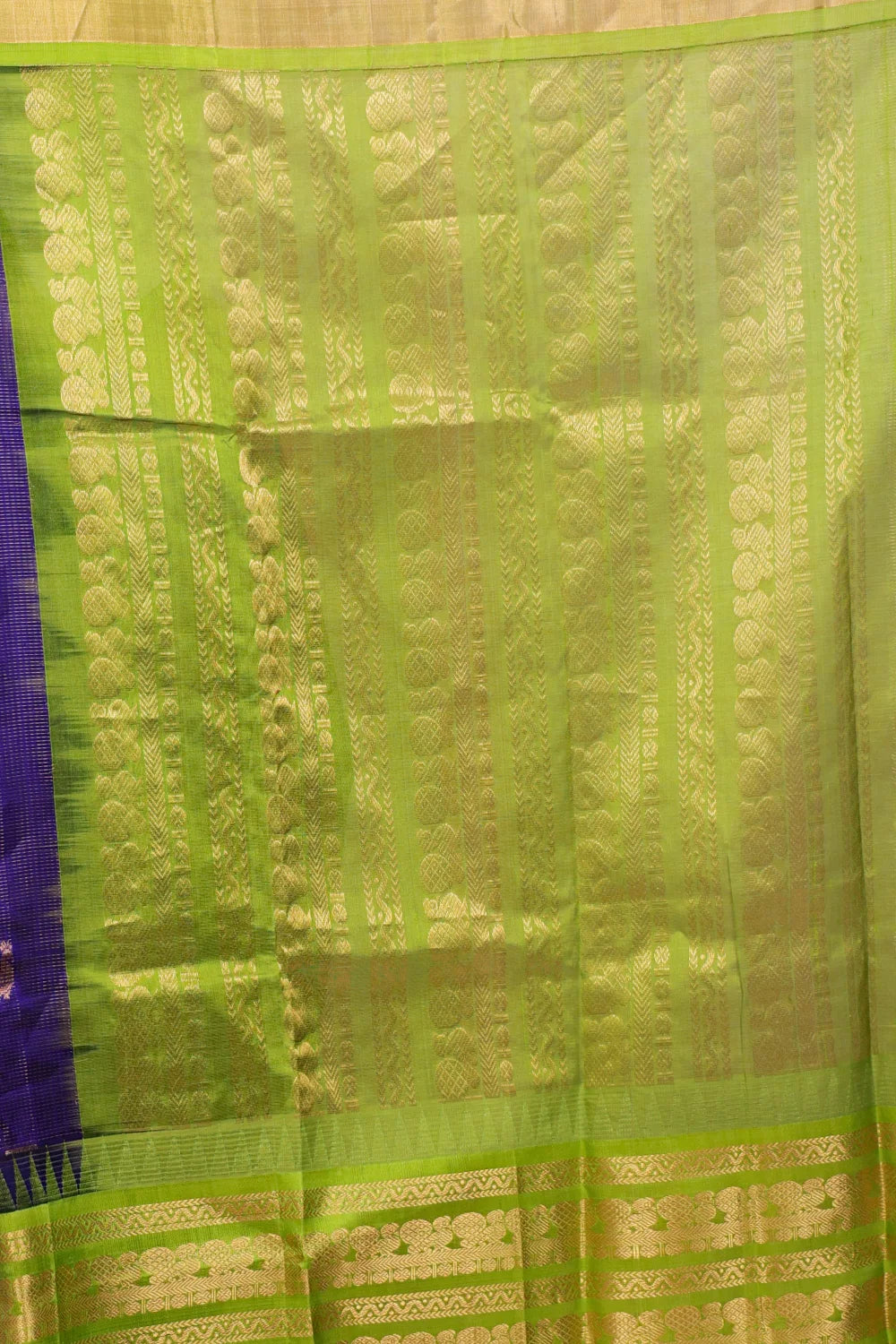 Royal Blue Cotton Silk Saree