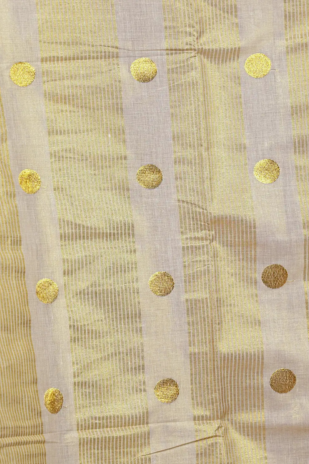 Golden Semi Tissue Kerala Saree