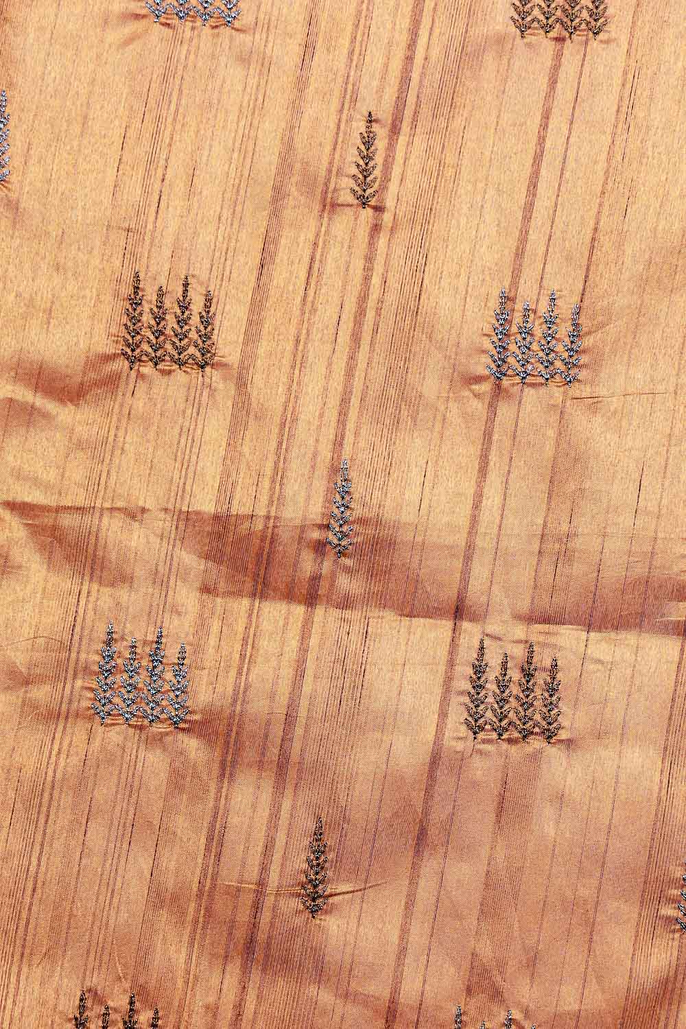 Mustard Yellow Semi Tussar Saree