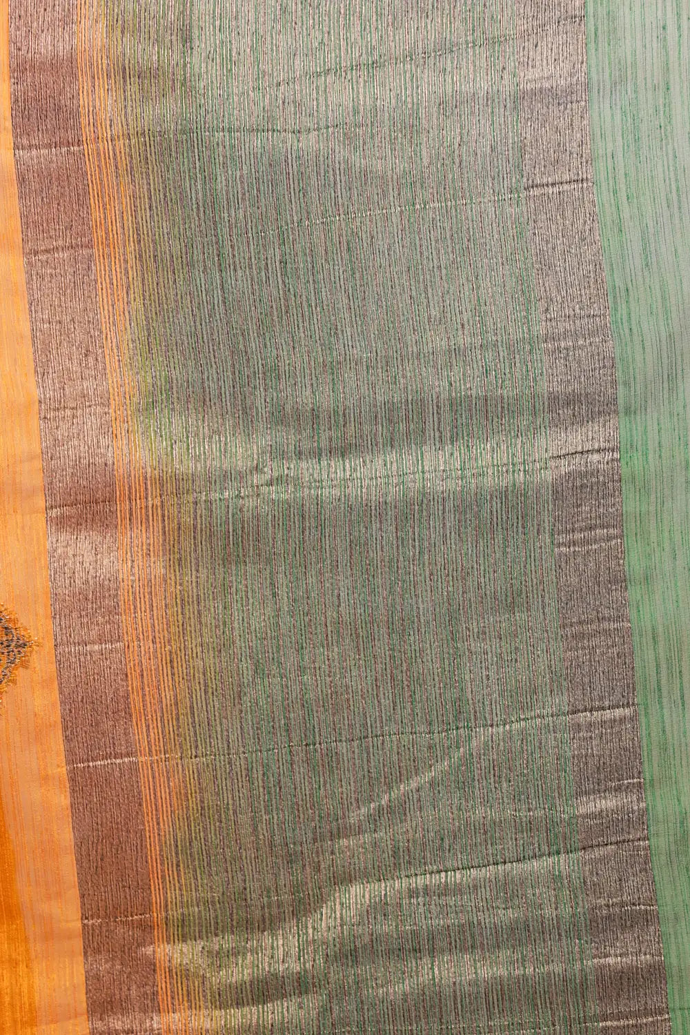 Mango Yellow Semi Jute Saree