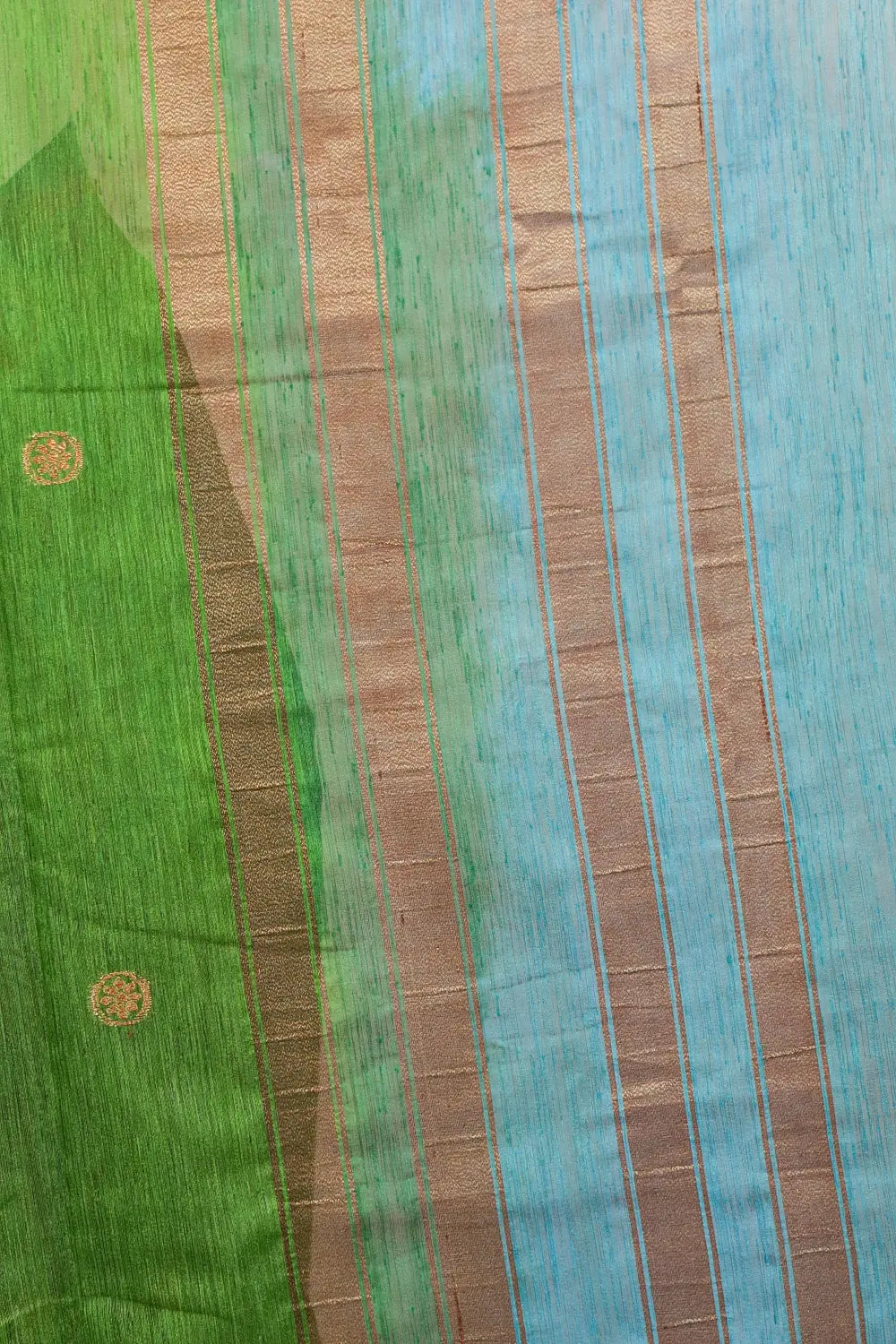 Green Semi Jute Saree