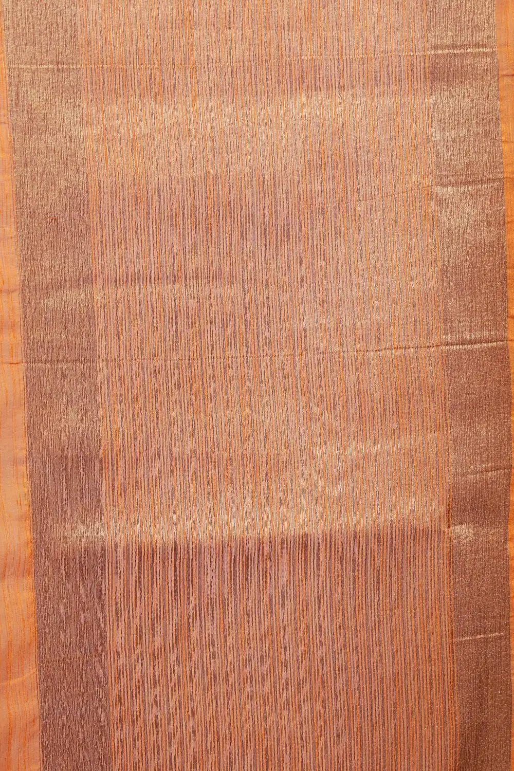 Orange Semi Jute Saree