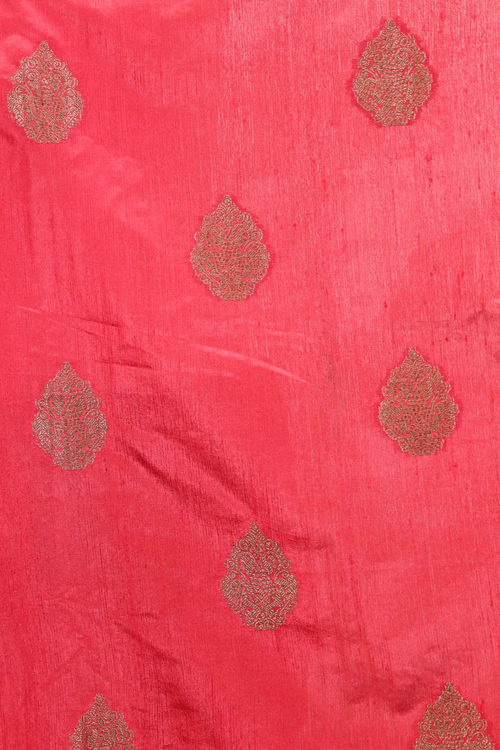 Red Semi jute Saree