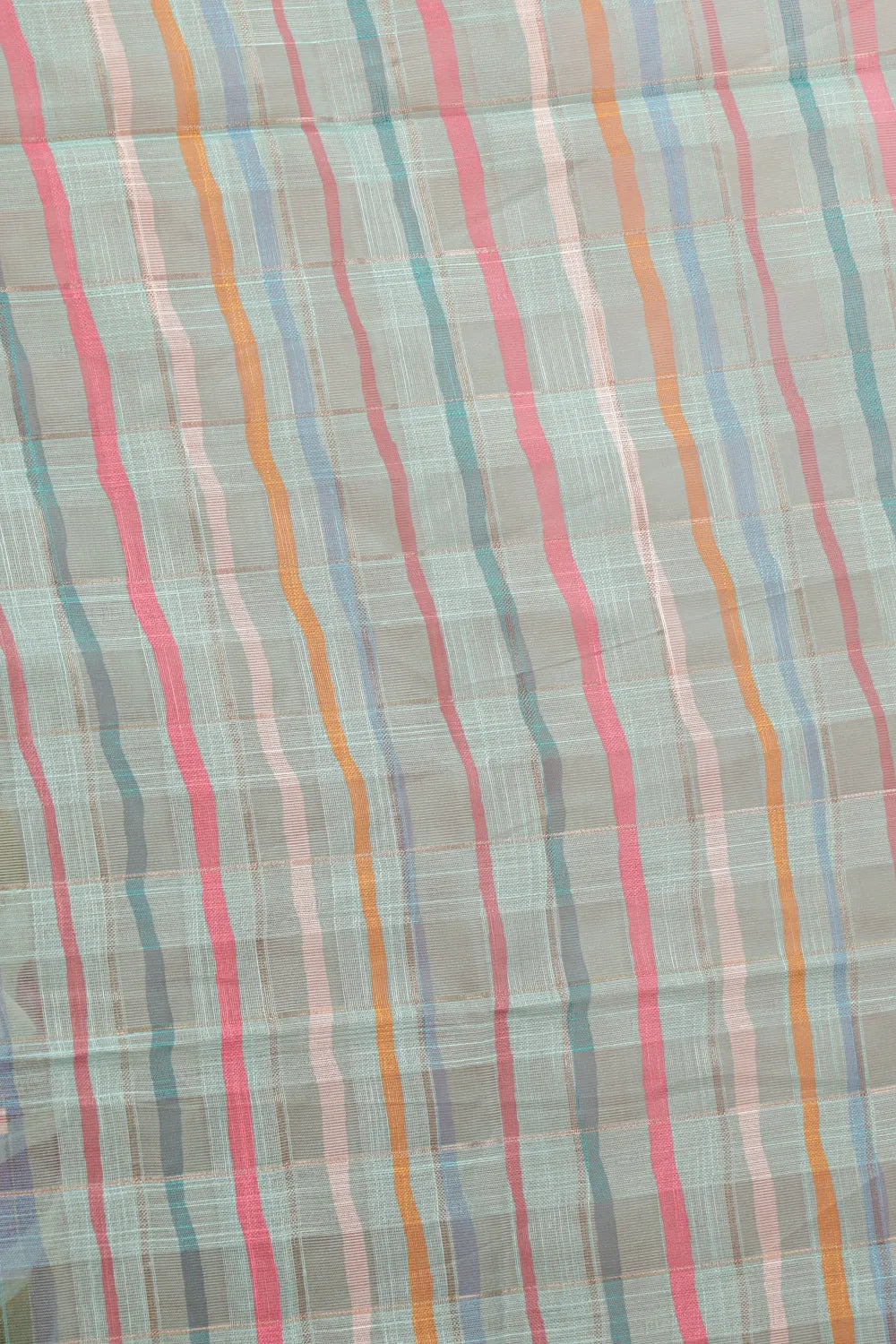 Multi Color Semi Linen Saree