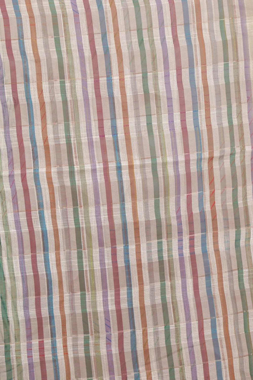 Multi Color Semi Linen Saree - Seematti