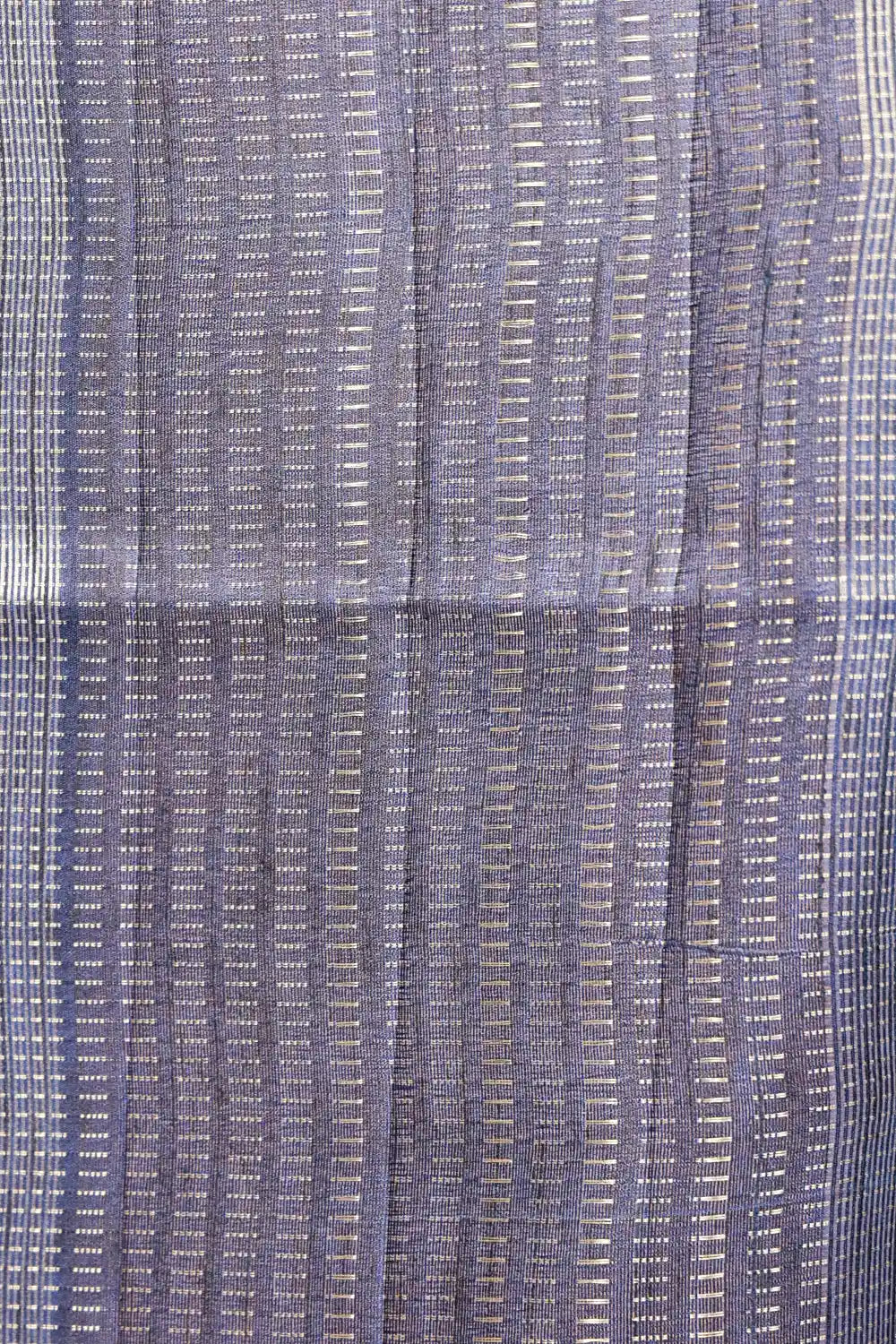 Peacock Blue Semi Tussar Saree