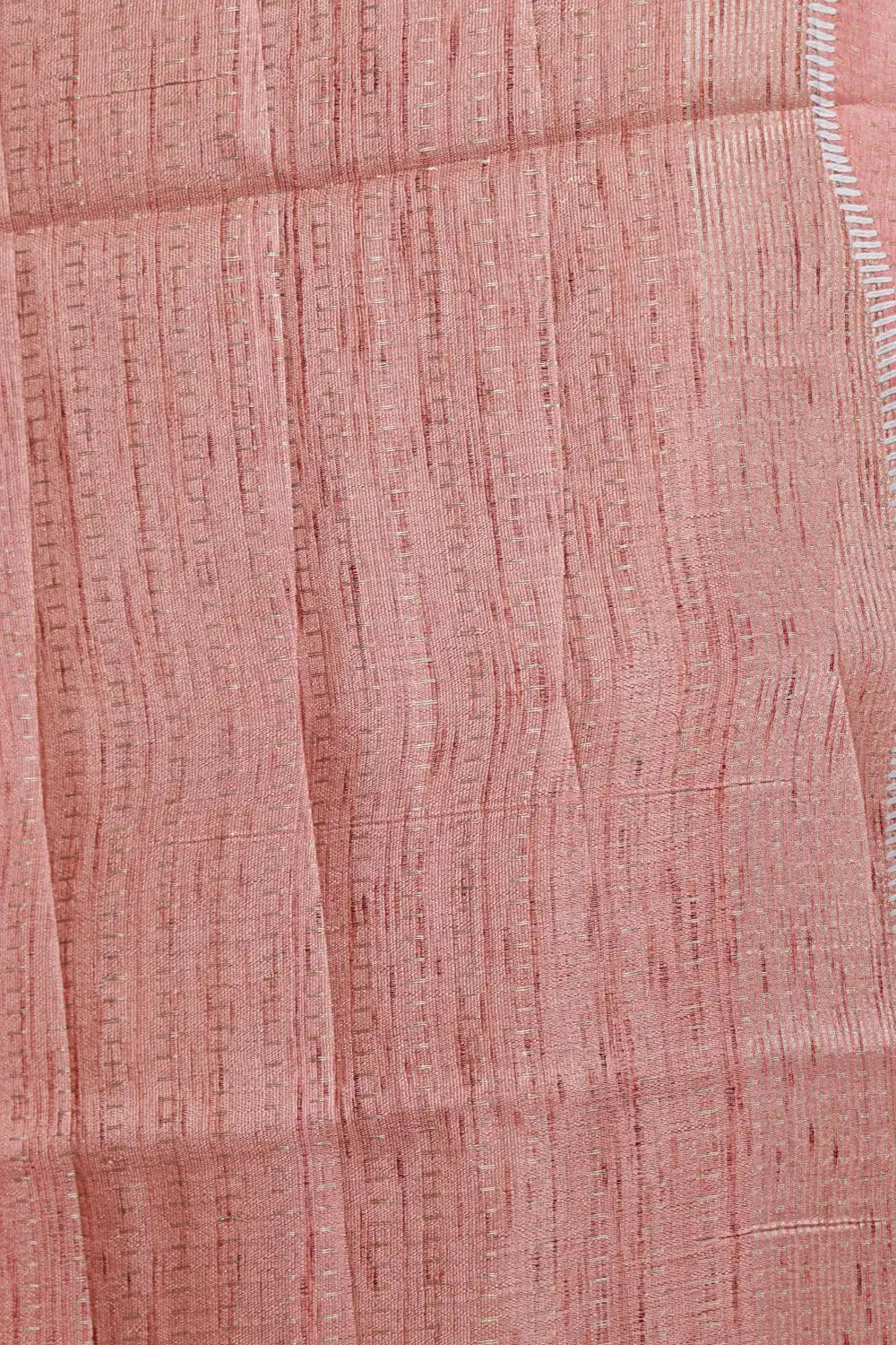 Onion Pink Semi Tussar Saree