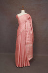 Onion Pink Semi Tussar Saree - Seematti