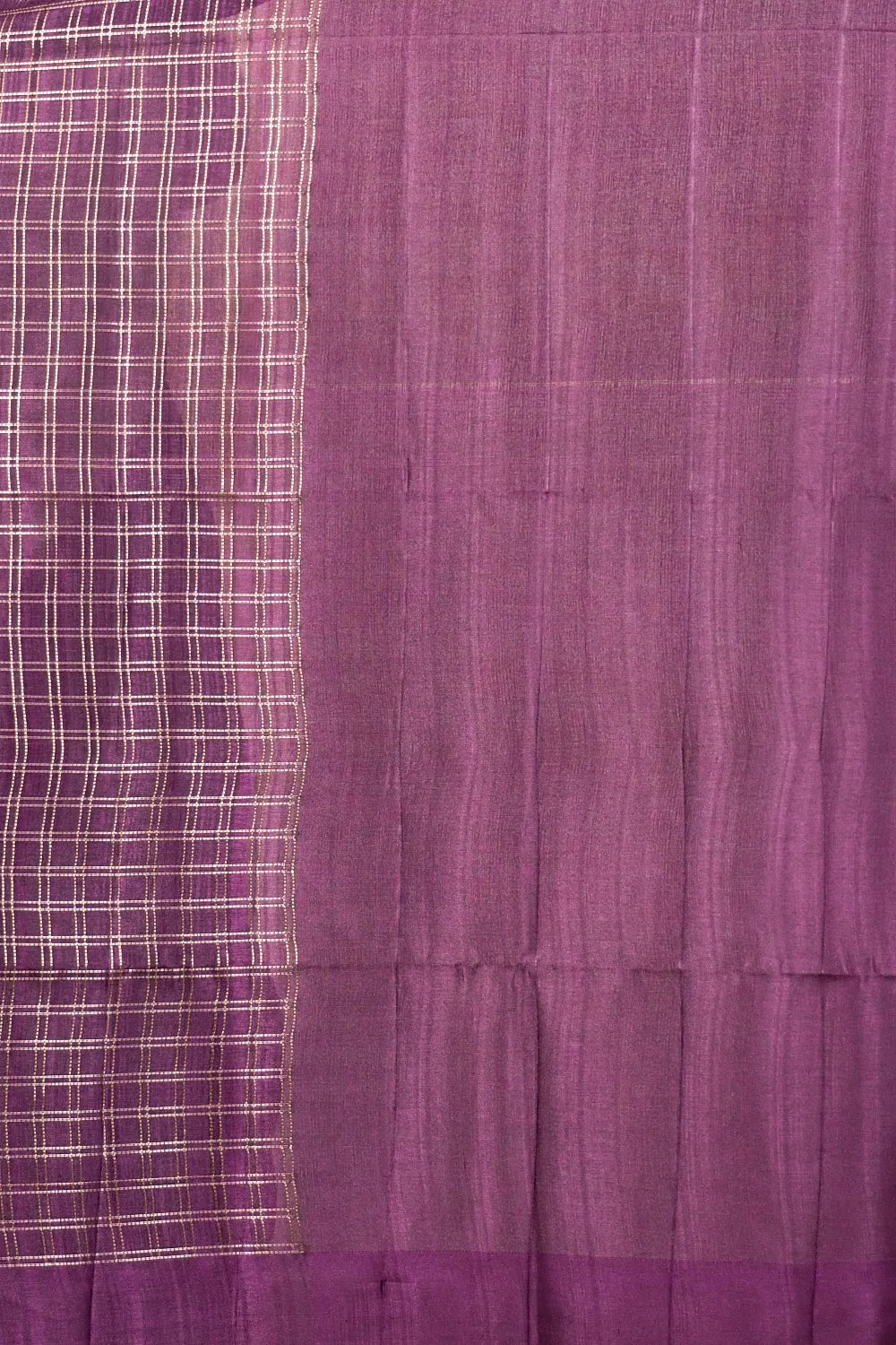 Purple Semi Tussar Saree