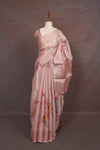 Light Peach Semi Tussar Saree