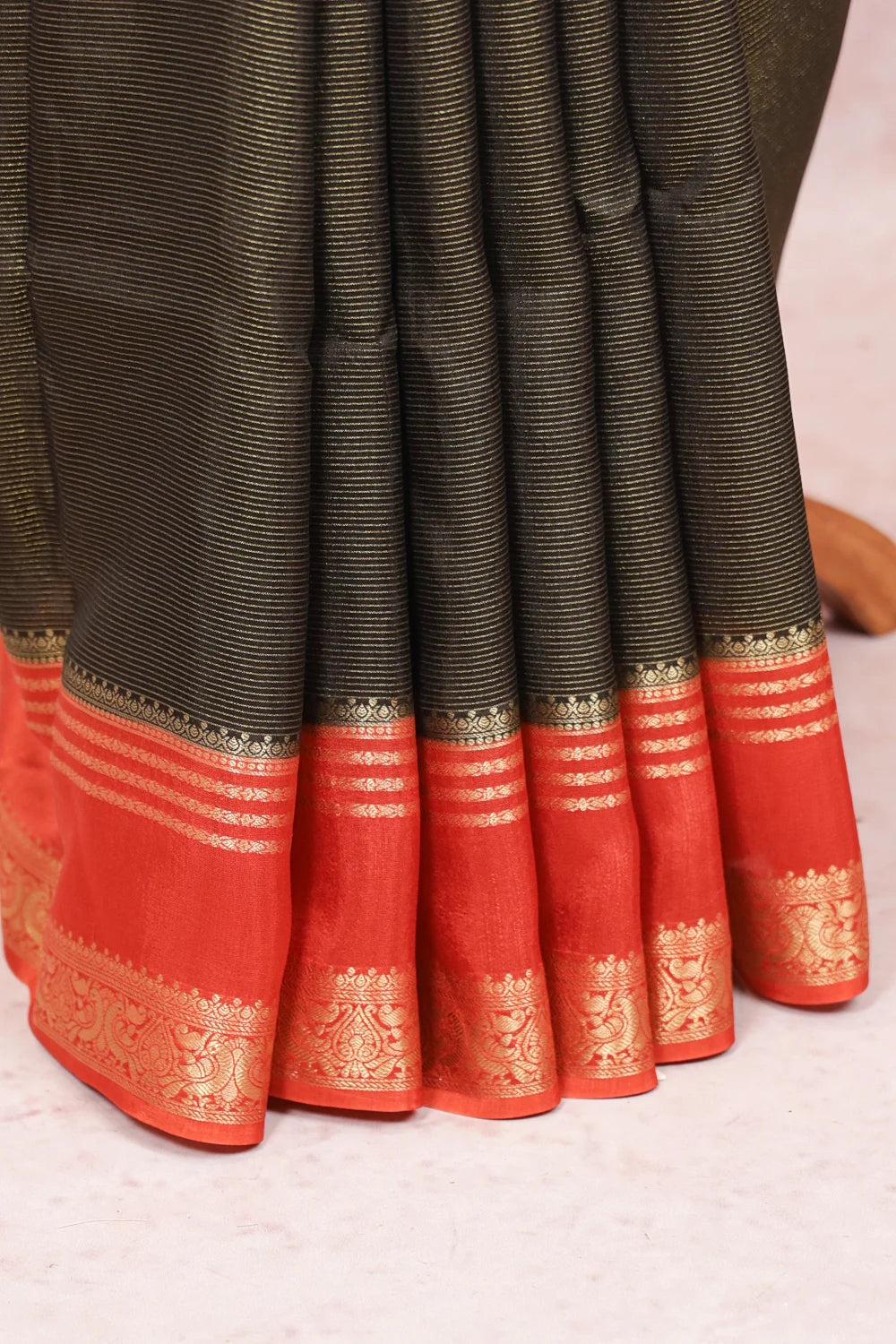 Black Banarsi Silk Saree