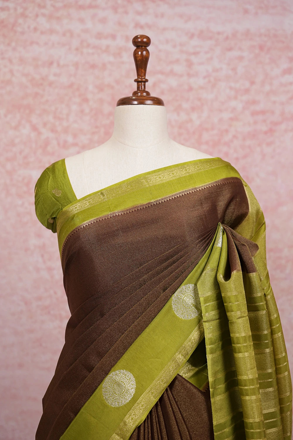 Brown Tissue Banarasi Saree