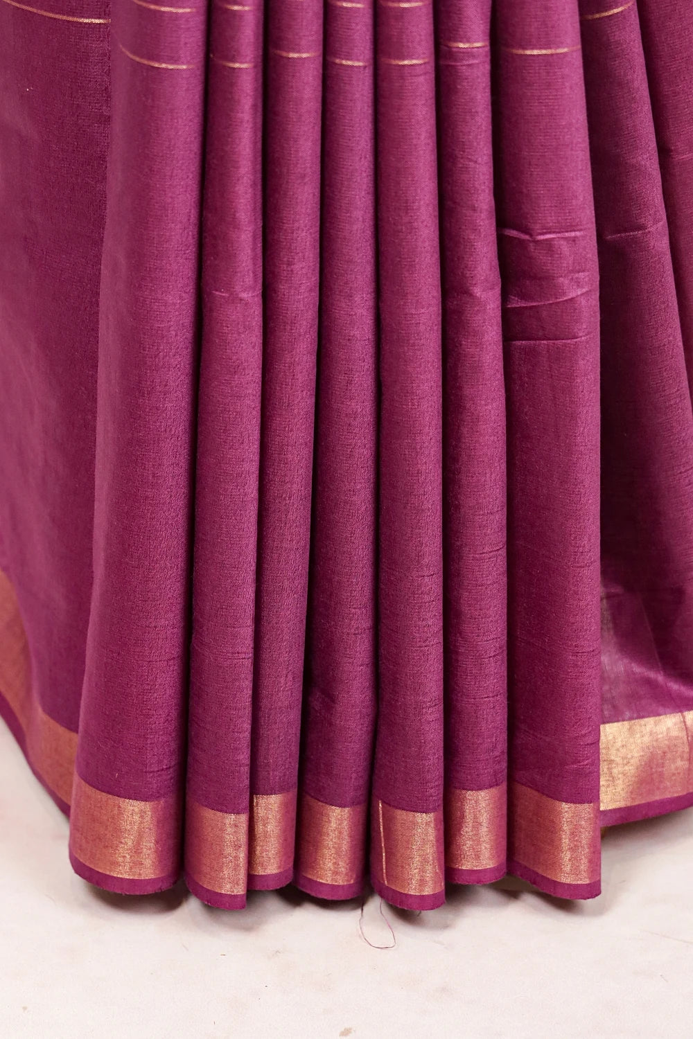 Purple Semi Tussar Saree