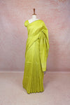 Lemon Green Semi Tussar Saree