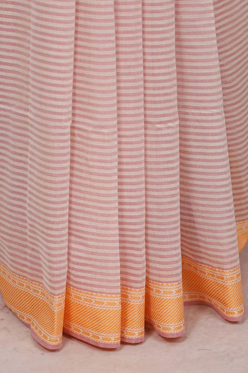 Pink Cotton Saree
