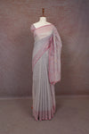 Grey Semi Jute Saree