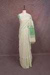 Pastel Green Cotton Saree